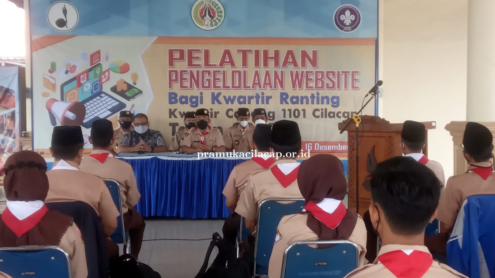 Asah Kemampuan Pengelolaan Website Bagi Andalan Humas Kwartir Ranting Se Kab. Cilacap